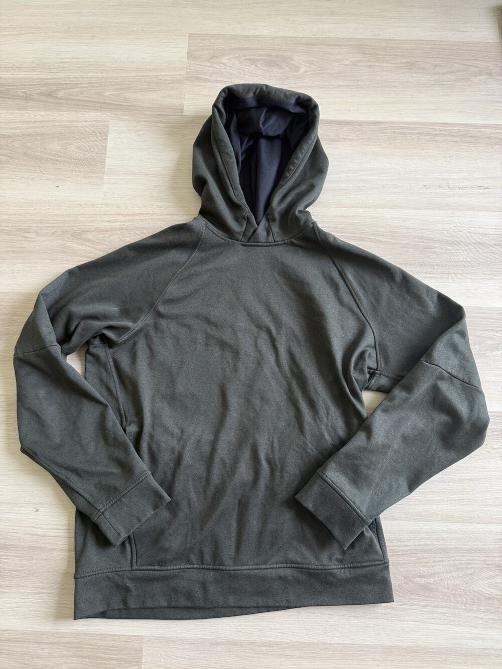 Lululemon City Sweat Pullover Hoodie Thermo Mens Size M Heathered Dark Olive